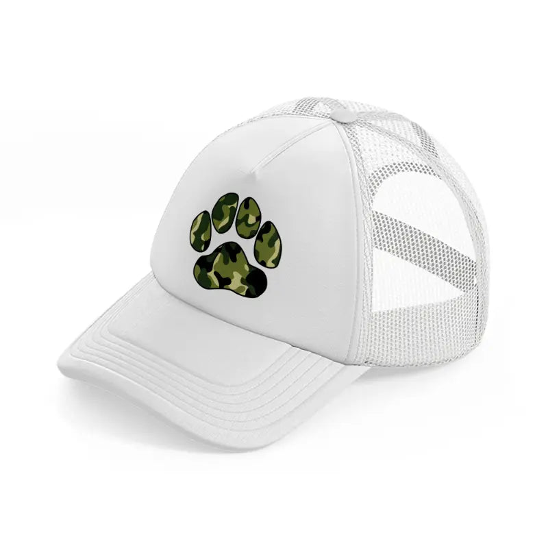 camo bear paw-white-trucker-hat