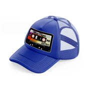 cassette tapes blue trucker hat