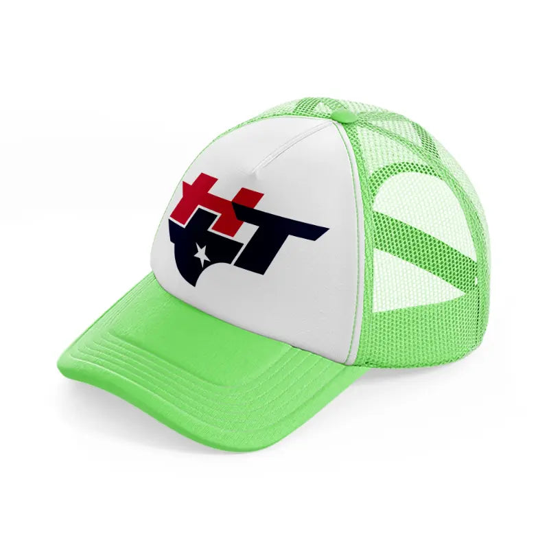 houston texans artwork-lime-green-trucker-hat