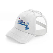 hawaii flag white trucker hat