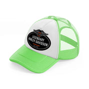 legendary harley-davidson since 1903-lime-green-trucker-hat