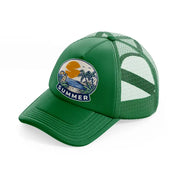 summer green trucker hat