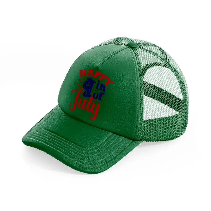 happy 4th of july-01-green-trucker-hat