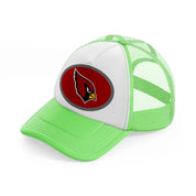 arizona cardinals small logo-lime-green-trucker-hat