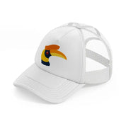 hornbill white trucker hat