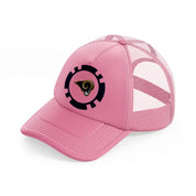 los angeles rams fan-pink-trucker-hat