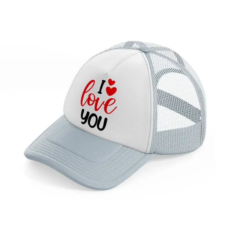 i love you hearts-grey-trucker-hat