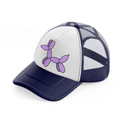 balloon dog navy blue and white trucker hat