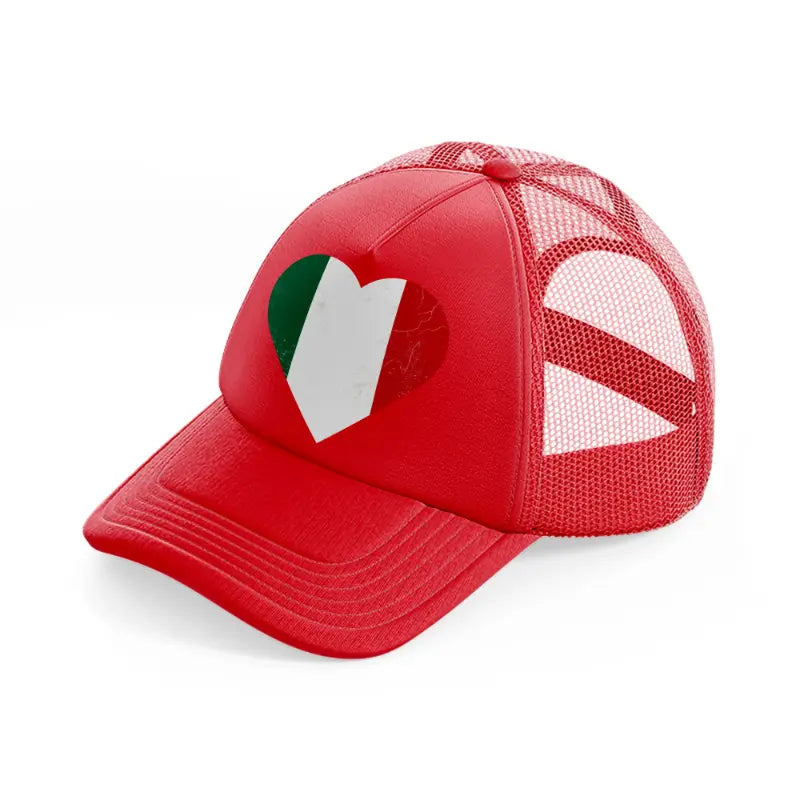 heart flag-red-trucker-hat