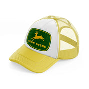 john deere green logo-yellow-trucker-hat