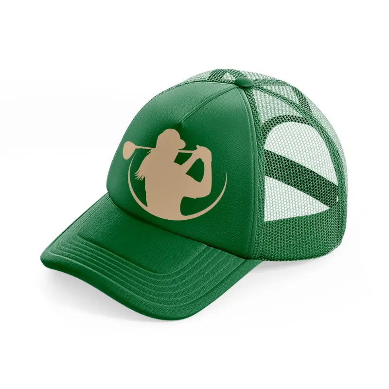 golf woman-green-trucker-hat