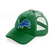 detroit lions emblem-green-trucker-hat