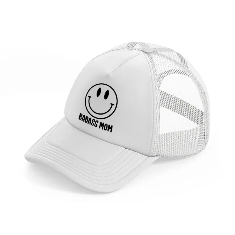 badass mom-white-trucker-hat