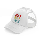 golf white trucker hat