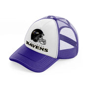 baltimore ravens helmet-purple-trucker-hat