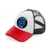 detroit lions-red-and-black-trucker-hat