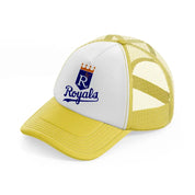 royals badge-yellow-trucker-hat