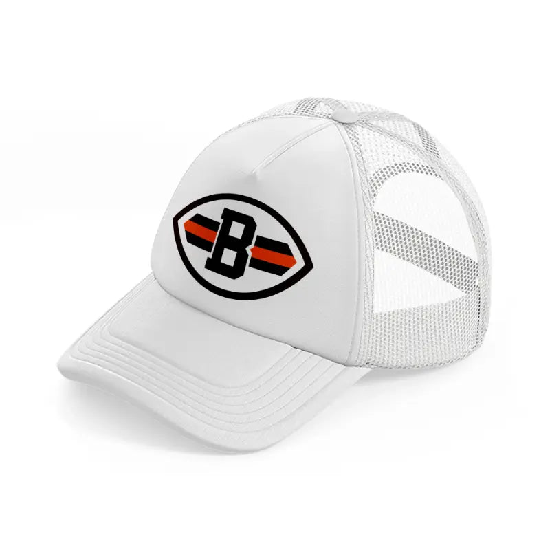 cleveland browns ball-white-trucker-hat