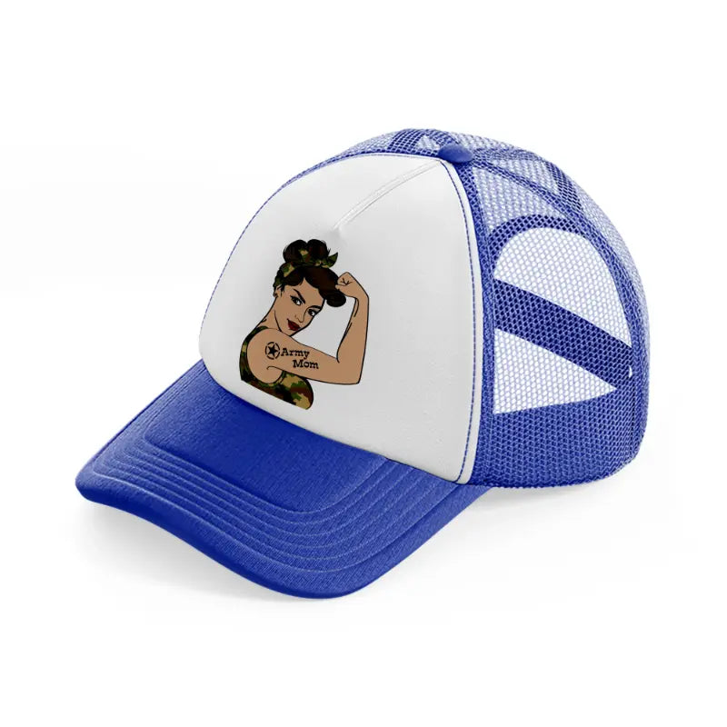 army mom-blue-and-white-trucker-hat