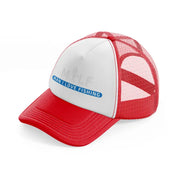 milf man i love fishing b&w red and white trucker hat