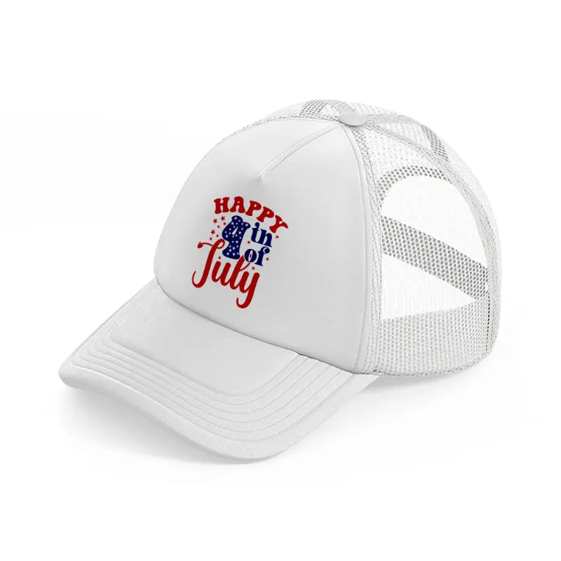 happy 4th of july-01-white-trucker-hat