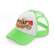 stay-groovy-lime-green-trucker-hat