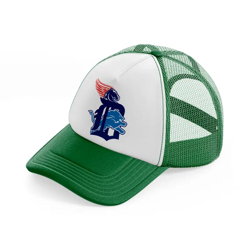 detroit tigers competition green and white trucker hat