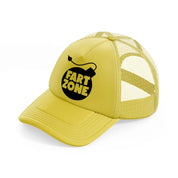 fart zone-gold-trucker-hat