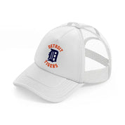 detroit tigers retro white trucker hat