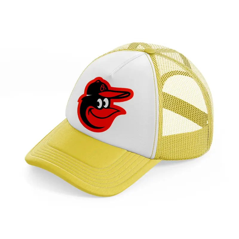 baltimore orioles-yellow-trucker-hat