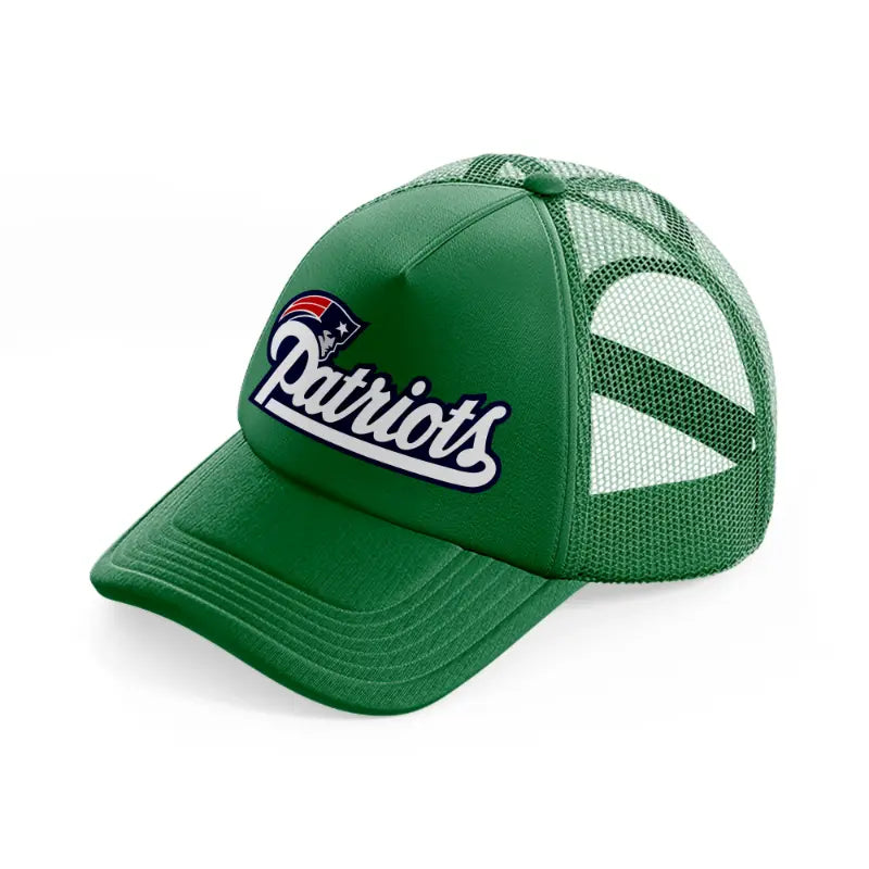 new england patriots logo-green-trucker-hat