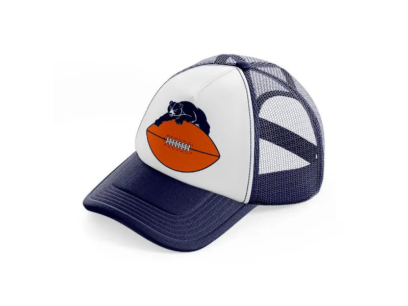 chicago bears ball-navy-blue-and-white-trucker-hat