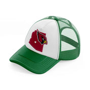 arizona cardinals supporter green and white trucker hat