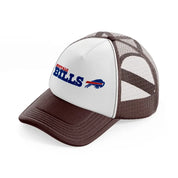 buffalo bills emblem-brown-trucker-hat