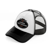 legendary harley-davidson since 1903-black-and-white-trucker-hat