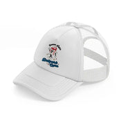 summer nights ballpark lights-white-trucker-hat