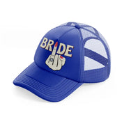 bride blue trucker hat