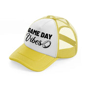 game day vibes-yellow-trucker-hat