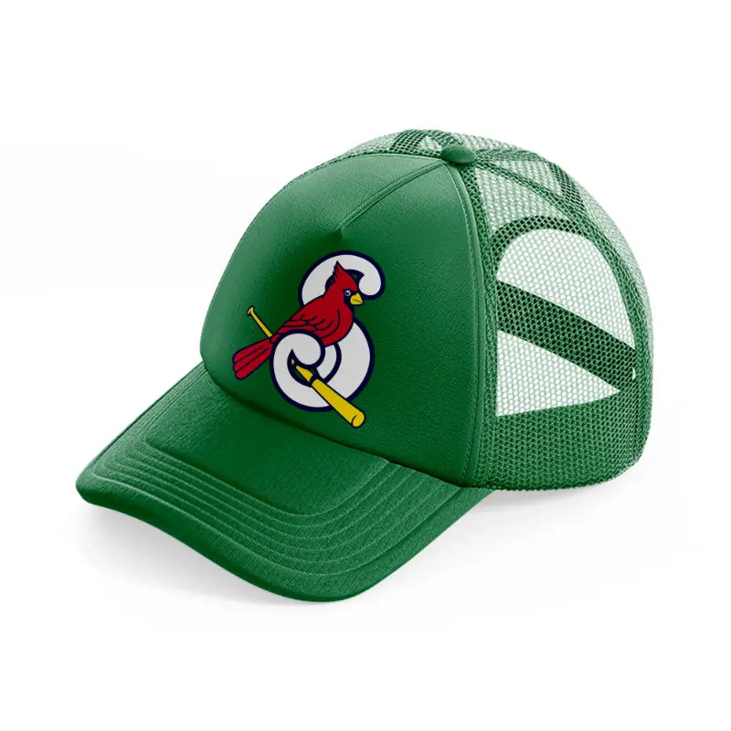 st louis cardinals bird emblem-green-trucker-hat