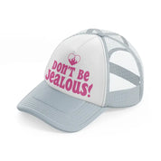 don't be jealous! heart-grey-trucker-hat