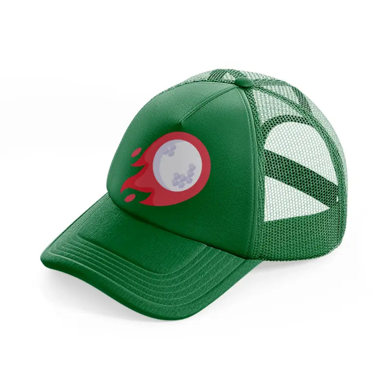 golf fire ball-green-trucker-hat