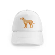 041 dog white trucker hat