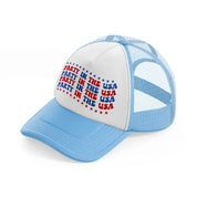 party in the usa-01-sky-blue-trucker-hat
