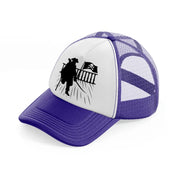 captain vector-purple-trucker-hat