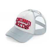 cincinnati reds 3d-grey-trucker-hat