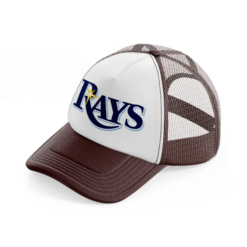 rays logo-brown-trucker-hat