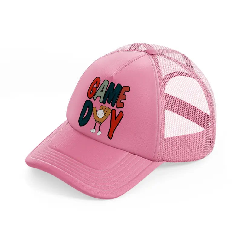 game day-pink-trucker-hat