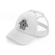 voodoo white trucker hat