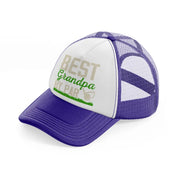 best grandpa by par-purple-trucker-hat