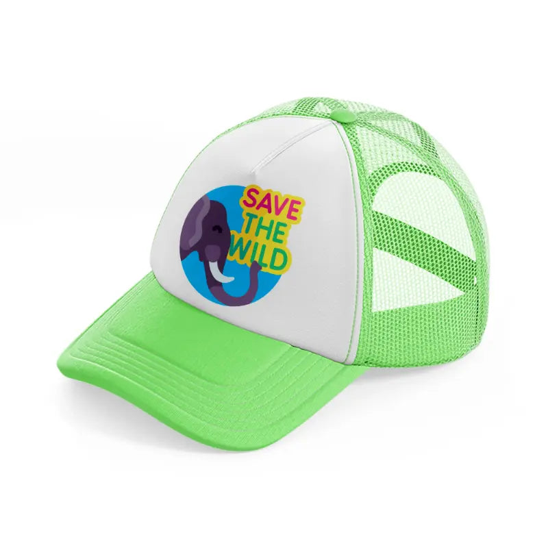 save-the-wild-lime-green-trucker-hat